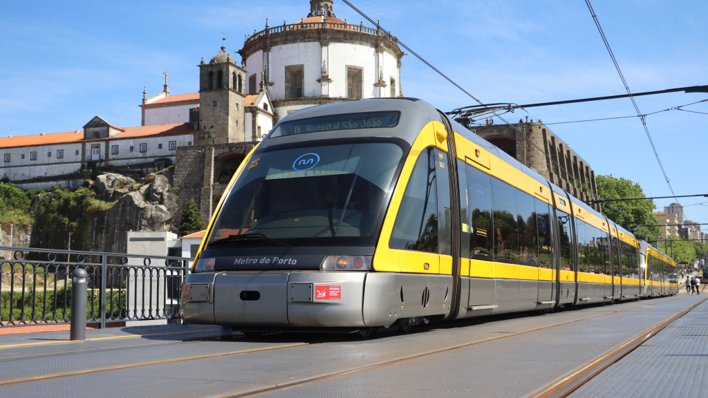 Metro do Porto na Ponte D. Luiz I