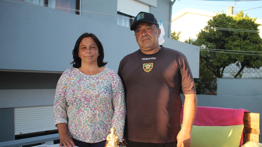 Foi na sua casa, na Madalena, que o casal recebeu O Gaiense.