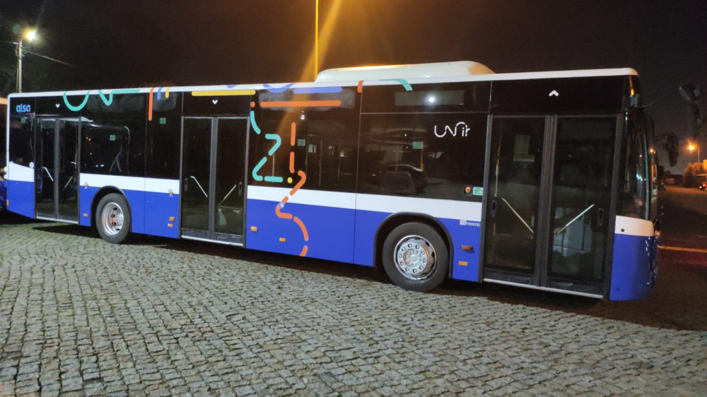 Novos autocarros da Unir apresentam imagem comum na AMP.